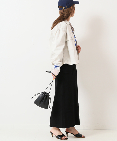 SLOBE IENA(スローブイエナ)の「ヴィンテージブロードミリタリーブルゾン◆(ミリタリージャケット・レディース・ネイビー/ナチュラル・FREE)」の9枚目の写真