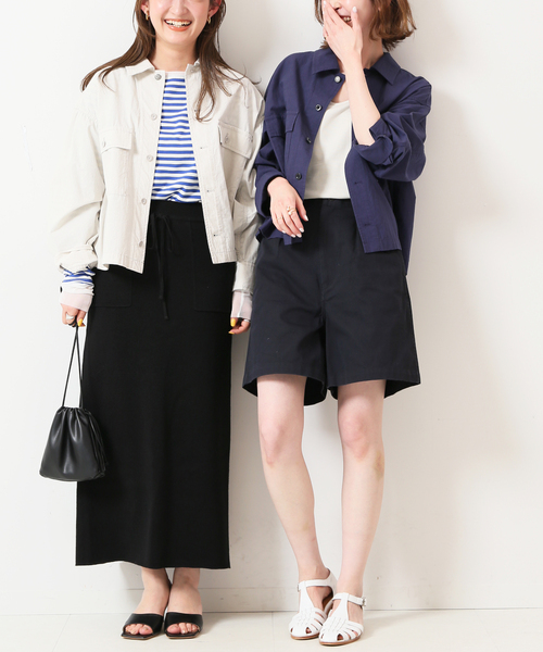 SLOBE IENA(スローブイエナ)の「ヴィンテージブロードミリタリーブルゾン◆(ミリタリージャケット・レディース・ネイビー/ナチュラル・FREE)」の15枚目の写真