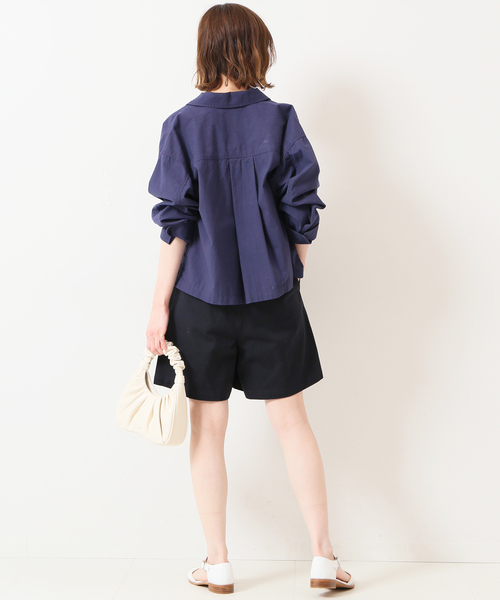 SLOBE IENA(スローブイエナ)の「ヴィンテージブロードミリタリーブルゾン◆(ミリタリージャケット・レディース・ネイビー/ナチュラル・FREE)」の20枚目の写真