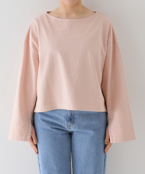 SLOBE IENA(スローブイエナ)の「スリットTシャツ◆(Tシャツ/カットソー・レディース・ピンク/カーキ/ホワイト・FREE)」の5枚目の写真