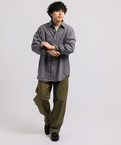 B.C STOCK(ベーセーストック)の「PLAID BIG ボタンダウンシャツ(シャツ/ブラウス・メンズ・ネイビー/ブルー系その他・SMALL/MEDIUM/LARGE)」の3枚目の写真