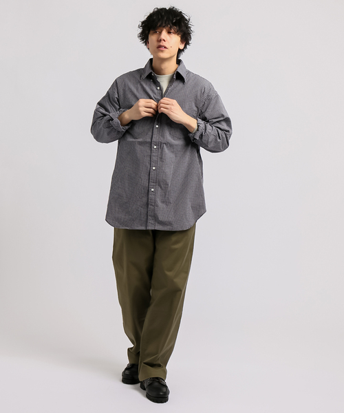 B.C STOCK(ベーセーストック)の「PLAID BIG ボタンダウンシャツ(シャツ/ブラウス・メンズ・ネイビー/ブルー系その他・SMALL/MEDIUM/LARGE)」の4枚目の写真