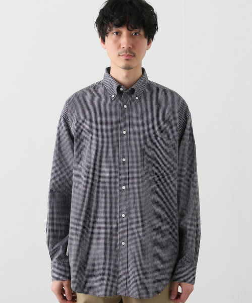 B.C STOCK(ベーセーストック)の「PLAID BIG ボタンダウンシャツ(シャツ/ブラウス・メンズ・ネイビー/ブルー系その他・SMALL/MEDIUM/LARGE)」の12枚目の写真
