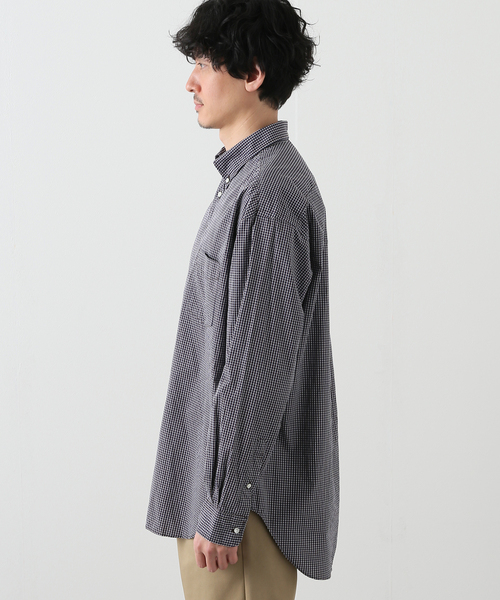 B.C STOCK(ベーセーストック)の「PLAID BIG ボタンダウンシャツ(シャツ/ブラウス・メンズ・ネイビー/ブルー系その他・SMALL/MEDIUM/LARGE)」の13枚目の写真