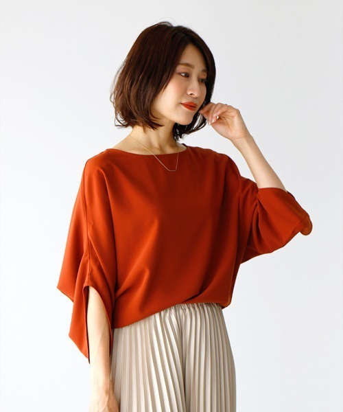 ブラウス シャツ 美しいデザイン袖 綺麗魅せブラウスきれいめ レディース 美しいデザイン袖 綺麗魅せブラウスきれいめ（シャツ/ブラウス