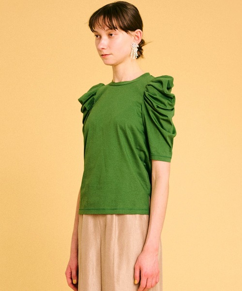 LANVIN en Bleu（ランバンオンブルー）の「スムースタックスリーブカットソー（Tシャツ/カットソー・レディース・ベージュ/グレー/グリーン・38）」の9枚目の写真