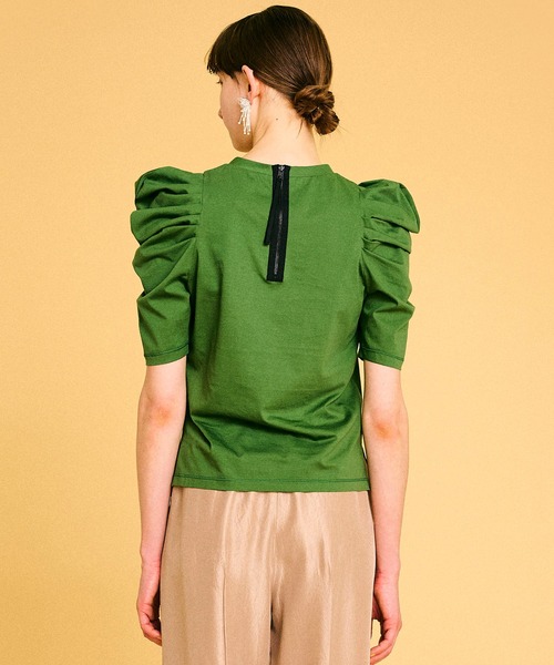 LANVIN en Bleu（ランバンオンブルー）の「スムースタックスリーブカットソー（Tシャツ/カットソー・レディース・ベージュ/グレー/グリーン・38）」の6枚目の写真