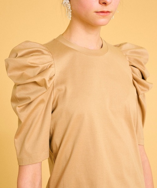 LANVIN en Bleu（ランバンオンブルー）の「スムースタックスリーブカットソー（Tシャツ/カットソー・レディース・ベージュ/グレー/グリーン・38）」の8枚目の写真