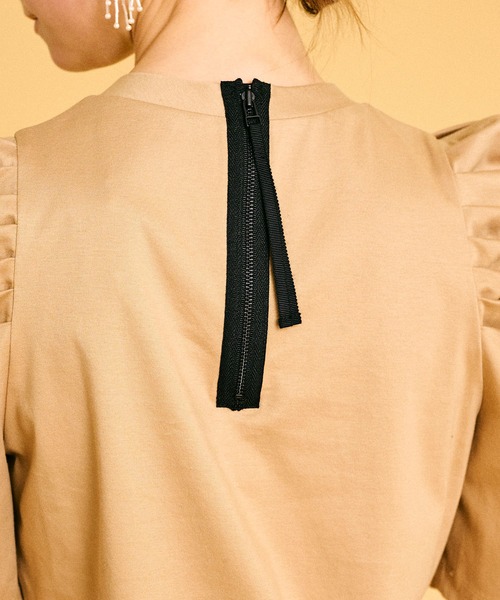 LANVIN en Bleu（ランバンオンブルー）の「スムースタックスリーブカットソー（Tシャツ/カットソー・レディース・ベージュ/グレー/グリーン・38）」の5枚目の写真