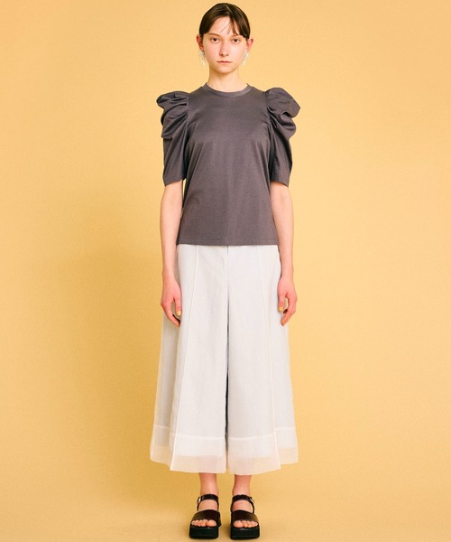 LANVIN en Bleu（ランバンオンブルー）の「スムースタックスリーブカットソー（Tシャツ/カットソー・レディース・ベージュ/グレー/グリーン・38）」の7枚目の写真