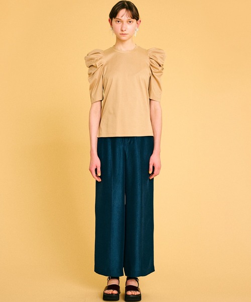 LANVIN en Bleu（ランバンオンブルー）の「スムースタックスリーブカットソー（Tシャツ/カットソー・レディース・ベージュ/グレー/グリーン・38）」の10枚目の写真