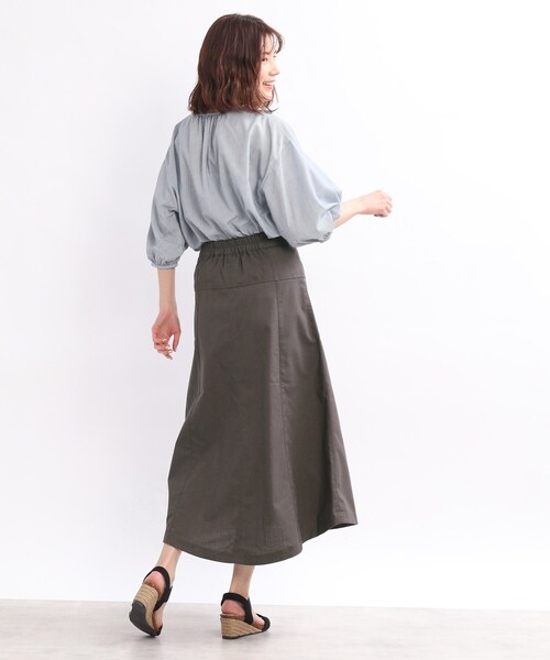 SHOO・LA・RUE（シューラルー）の「◆前ボタン切り替えAラインスカート（スカート・レディース・チャコールグレー/グリーン/ピンク系・02/03/04）」の19枚目の写真