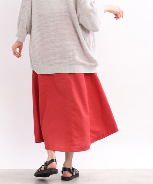 SHOO・LA・RUE（シューラルー）の「◆前ボタン切り替えAラインスカート（スカート・レディース・チャコールグレー/グリーン/ピンク系・02/03/04）」の10枚目の写真