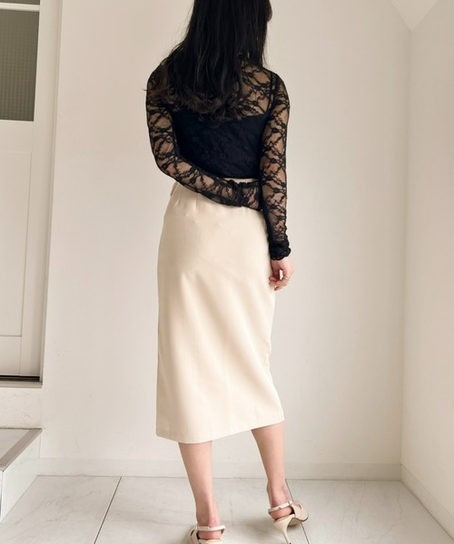 セール】フラワーレースシアートップス（Tシャツ/カットソー）｜CLEA