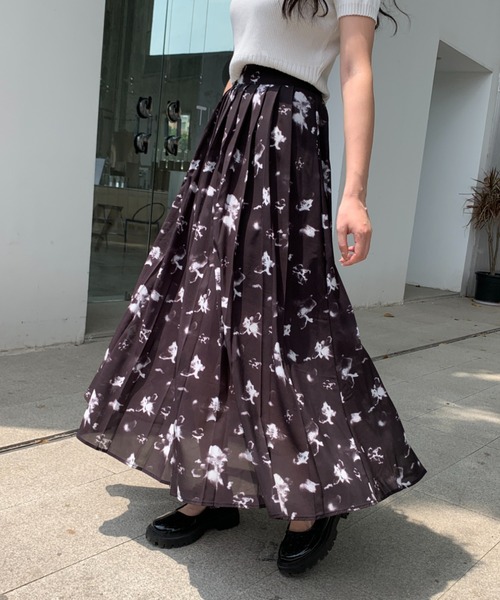 希少　vintage Christian Dior 花柄ロングスカート MERCURYDUO マーキュリーデュオ スカーフ柄 花柄 ロングスカート
