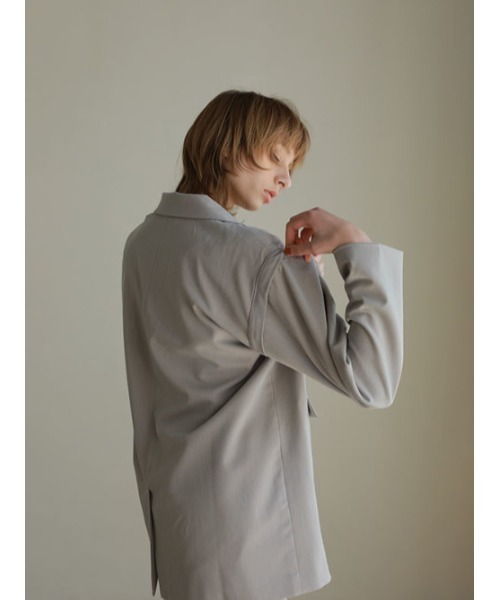 AMAIL(アマイル)の「2way mushroom Jacket(テーラードジャケット・レディース・グレー/グリーン・FREE)」の10枚目の写真