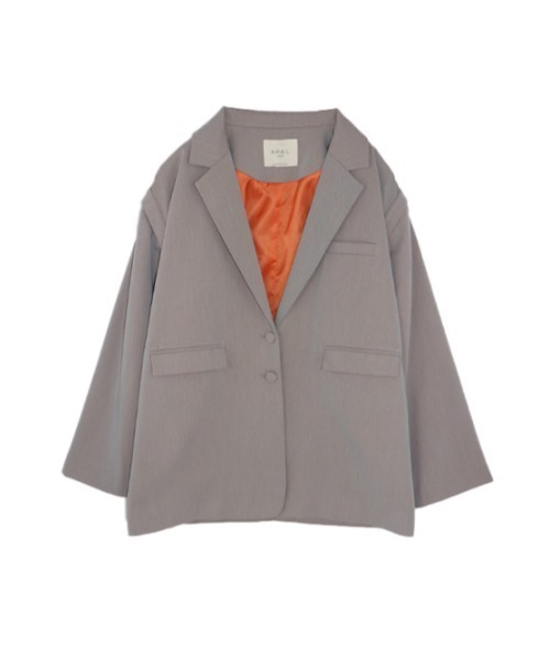 AMAIL(アマイル)の「2way mushroom Jacket(テーラードジャケット・レディース・グレー/グリーン・FREE)」の16枚目の写真