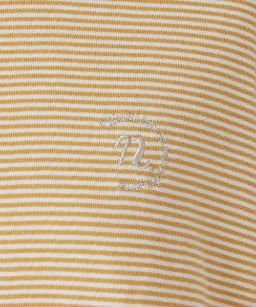 one after another NICE CLAUP（ワンアフターアナザーナイスクラップ）の「オーガニックコットンn刺しゅうTee（Tシャツ/カットソー・レディース・オフホワイト/ブラック系その他/グリーン/イエロー系その他/ベビーピンク・FREE）」の22枚目の写真