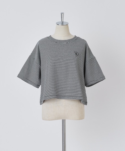 one after another NICE CLAUP（ワンアフターアナザーナイスクラップ）の「オーガニックコットンn刺しゅうTee（Tシャツ/カットソー・レディース・オフホワイト/ブラック系その他/グリーン/イエロー系その他/ベビーピンク・FREE）」の15枚目の写真