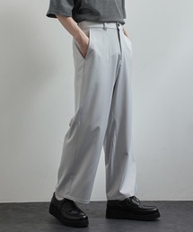 JUNRED | セットアップ対応 ノータックワイドストレートパンツ(その他パンツ)
