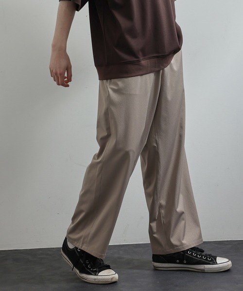JUNRED（ジュンレッド）の「ノータックワイドストレートパンツ（その他パンツ・メンズ・ベージュ系その他/グリーン/ライトグレー・S/L/M）」の12枚目の写真