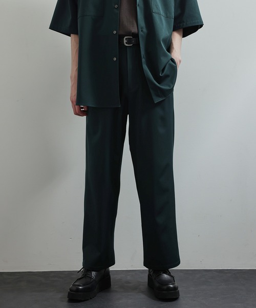 JUNRED（ジュンレッド）の「ノータックワイドストレートパンツ（その他パンツ・メンズ・ベージュ系その他/グリーン/ライトグレー・S/L/M）」の16枚目の写真