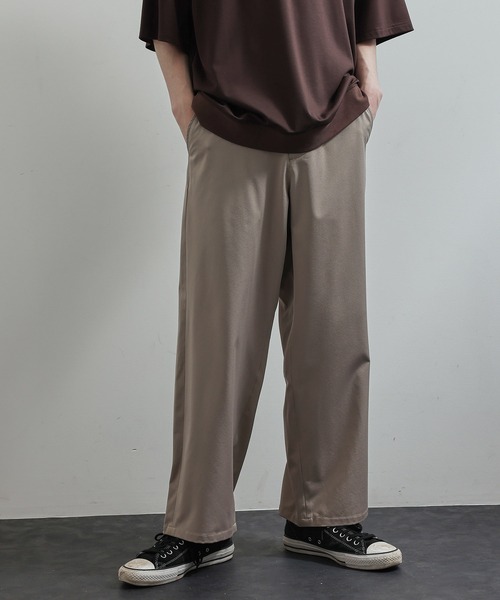 JUNRED（ジュンレッド）の「ノータックワイドストレートパンツ（その他パンツ・メンズ・ベージュ系その他/グリーン/ライトグレー・S/L/M）」の13枚目の写真