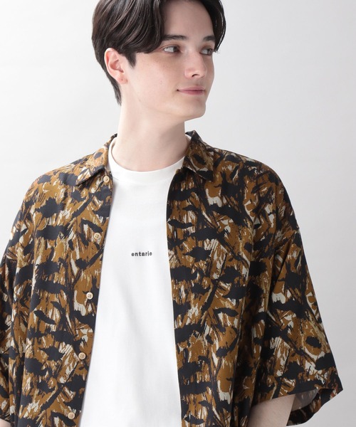 RAGEBLUE（レイジブルー）の「総柄プリント/レーヨンシャツ（シャツ/ブラウス・メンズ・ブラック/ベージュ/ブラウン/オレンジ・MEDIUM/LARGE）」の19枚目の写真