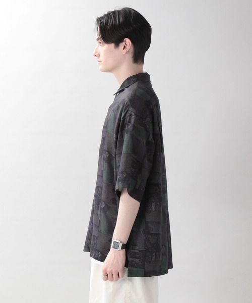 RAGEBLUE（レイジブルー）の「総柄プリント/レーヨンシャツ（シャツ/ブラウス・メンズ・ブラック/ベージュ/ブラウン/オレンジ・MEDIUM/LARGE）」の22枚目の写真