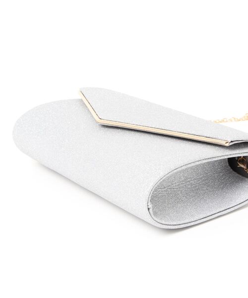 Cupid Heart（キューピッドハート）の「【Cupid Heart】結婚式バッグ　シンプルラメレター型クラッチバッグ（クラッチバッグ・レディース・ベージュ/シルバー/ブラック・MEDIUM）」の9枚目の写真