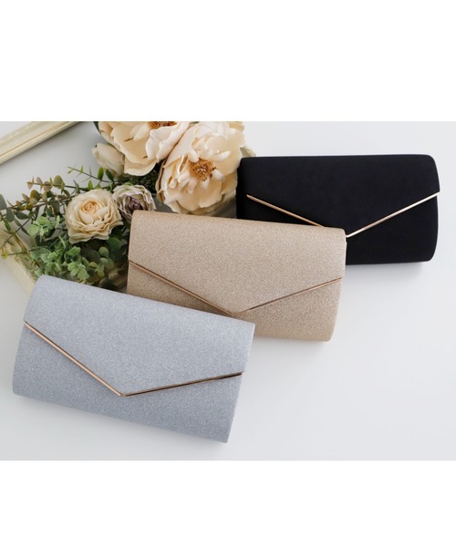 Cupid Heart（キューピッドハート）の「【Cupid Heart】結婚式バッグ　シンプルラメレター型クラッチバッグ（クラッチバッグ・レディース・ベージュ/シルバー/ブラック・MEDIUM）」の21枚目の写真