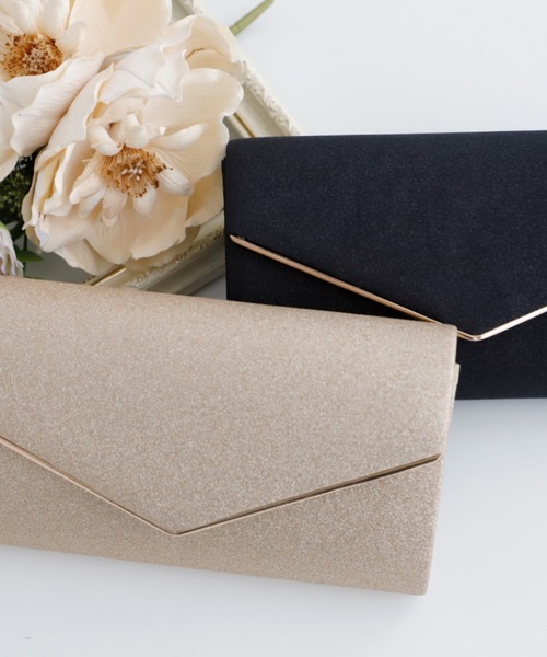 Cupid Heart（キューピッドハート）の「【Cupid Heart】結婚式バッグ　シンプルラメレター型クラッチバッグ（クラッチバッグ・レディース・ベージュ/シルバー/ブラック・MEDIUM）」の15枚目の写真