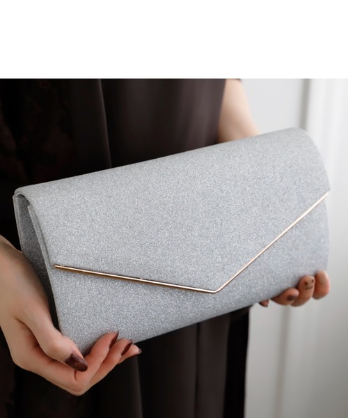 Cupid Heart（キューピッドハート）の「【Cupid Heart】結婚式バッグ　シンプルラメレター型クラッチバッグ（クラッチバッグ・レディース・ベージュ/シルバー/ブラック・MEDIUM）」の17枚目の写真