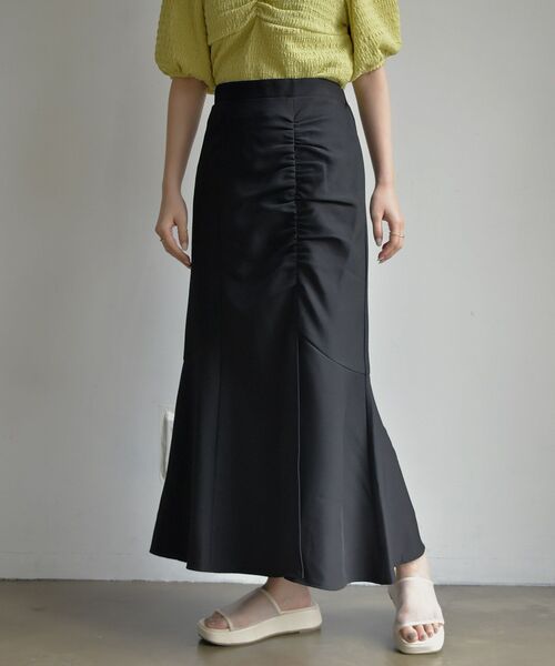 RETRO GIRL(レトロガール)の「ギャザーマーメイドSK(スカート・レディース・ライトグレー/ブラック/オレンジ・FREE)」の9枚目の写真