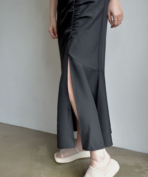 RETRO GIRL(レトロガール)の「ギャザーマーメイドSK(スカート・レディース・ライトグレー/ブラック/オレンジ・FREE)」の14枚目の写真