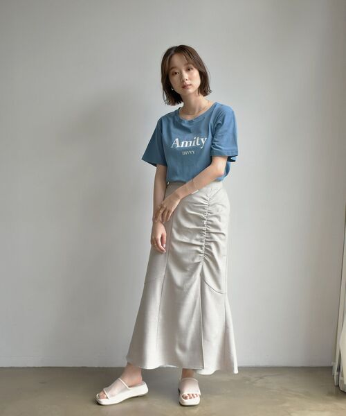 RETRO GIRL(レトロガール)の「ギャザーマーメイドSK(スカート・レディース・ライトグレー/ブラック/オレンジ・FREE)」の17枚目の写真