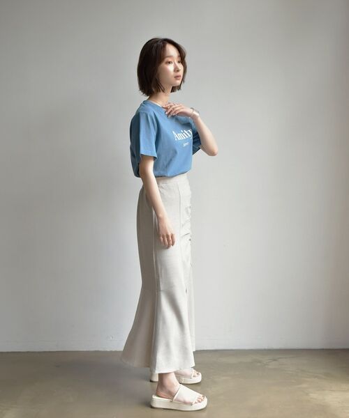 RETRO GIRL(レトロガール)の「ギャザーマーメイドSK(スカート・レディース・ライトグレー/ブラック/オレンジ・FREE)」の18枚目の写真