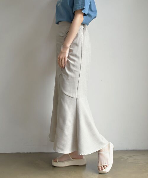 RETRO GIRL(レトロガール)の「ギャザーマーメイドSK(スカート・レディース・ライトグレー/ブラック/オレンジ・FREE)」の21枚目の写真