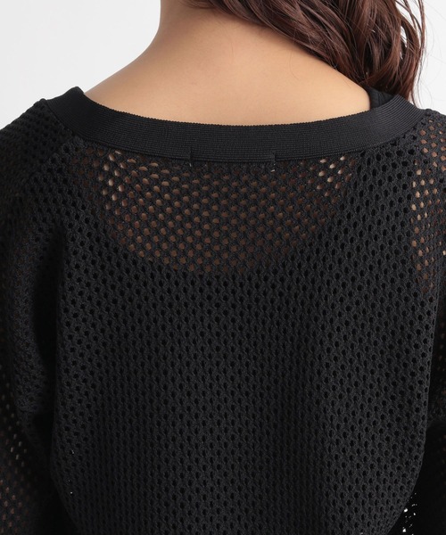 Andemiu（アンデミュウ）の「メッシュカーディガン347395（カーディガン/ボレロ・レディース・ブラック/ベージュ/グリーン・FREE）」の11枚目の写真