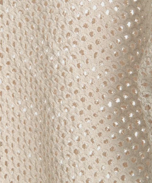 Andemiu（アンデミュウ）の「メッシュカーディガン347395（カーディガン/ボレロ・レディース・ブラック/ベージュ/グリーン・FREE）」の12枚目の写真