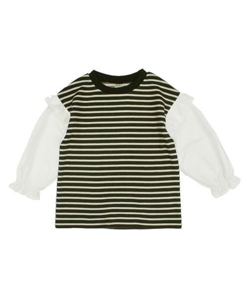 Bee des Bee（ビーデスビー）の「異素材切り替えトップス（その他トップス・キッズ・ブラック/ベージュ・100cm/140cm/150cm/110cm/130cm/120cm）」の11枚目の写真