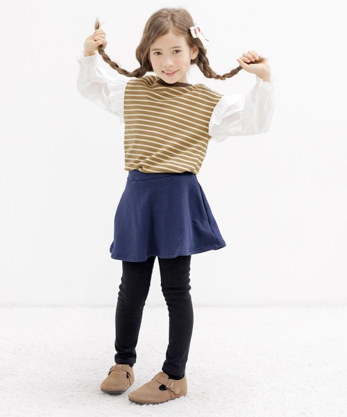 Bee des Bee（ビーデスビー）の「異素材切り替えトップス（その他トップス・キッズ・ブラック/ベージュ・100cm/140cm/150cm/110cm/130cm/120cm）」の12枚目の写真