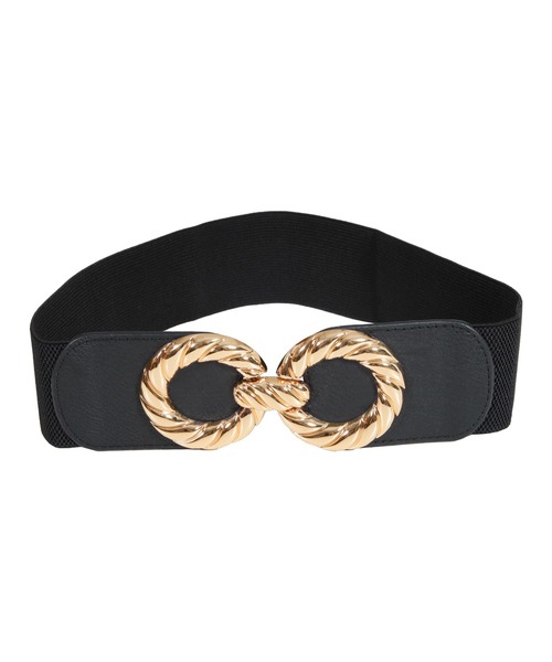 Julia Boutique（ジュリアブティック）の「ツイストリングゴムベルト/22181（ベルト・レディース・ゴールド・ONE）」の2枚目の写真