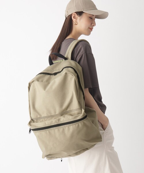 BATTLE LAKE(バトルレイク)の「◆BATTLE LAKE OUTDOORS スカイデイパック【別注カラー/WEB限定アイテム】(バックパック/リュック・レディース・ブラック/ライトベージュ・99)」の9枚目の写真