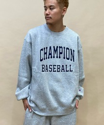 Champion（チャンピオン）の「CHAMPION/チャンピオン オーバーサイズ カレッジロゴ クルーネックスウェット/裏起毛トレーナー アメカジ ロゴプリントトレーナー/セットアップ対応 C3-W027（スウェット・メンズ）」