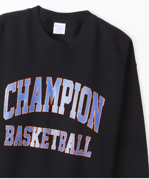 Champion（チャンピオン）の「CHAMPION/チャンピオン オーバーサイズ カレッジロゴ クルーネックスウェット/裏起毛トレーナー アメカジ ロゴプリントトレーナー/セットアップ対応 C3-W027（スウェット・メンズ・ブラック/ネイビー/グレー・M/L/XL）」の4枚目の写真