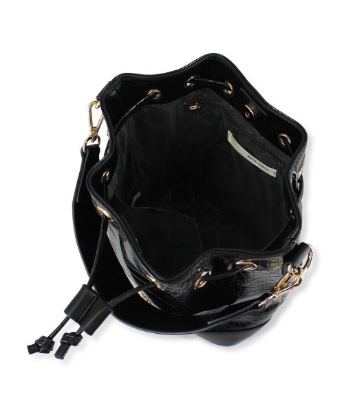 ROYAL PARTY（ロイヤルパーティー）の「ROYAL PARTY (ロイヤルパーティー) 巾着ショルダーバッグ クロコ RPT-B074（ショルダーバッグ・レディース・ベージュ/ブラック/グリーン・FREE）」の19枚目の写真