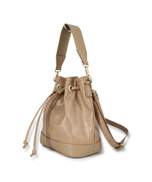 ROYAL PARTY（ロイヤルパーティー）の「ROYAL PARTY (ロイヤルパーティー) 巾着ショルダーバッグ クロコ RPT-B074（ショルダーバッグ・レディース・ベージュ/ブラック/グリーン・FREE）」の22枚目の写真