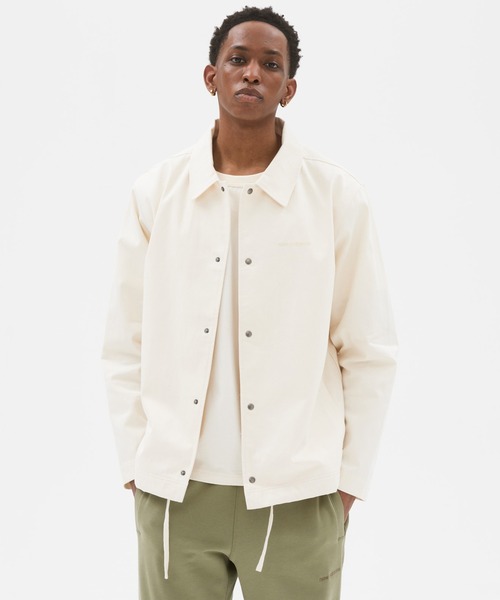 NEW BALANCE（ニューバランス）の「NB Athletics Nature State コーチジャケット（ブルゾン・メンズ・オフホワイト/オリーブ/ブラック・SMALL/MEDIUM/LARGE/X-LARGE/XX-LARGE）」の19枚目の写真