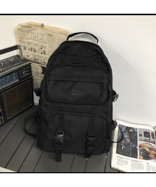 mushwear（マッシュウェア）の「ブラックリュック（バックパック/リュック・メンズ・ブラック・FREE）」の6枚目の写真
